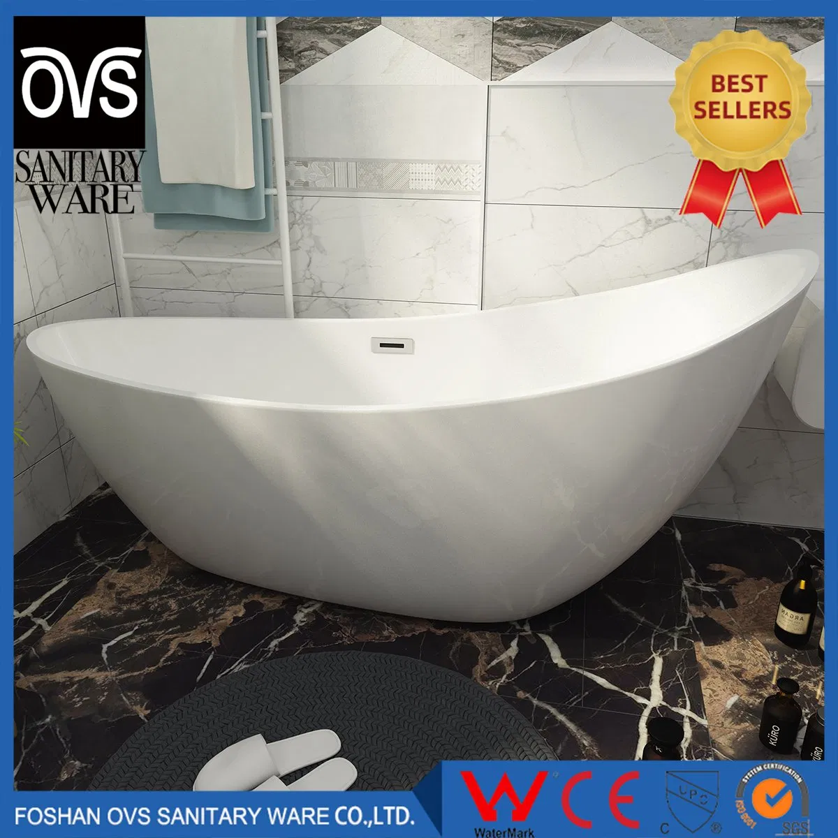 Портативная акриловая ванна для двоих BJ6062