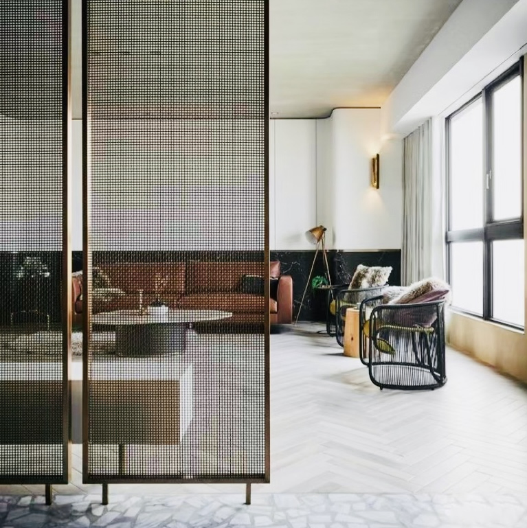 Stainless Steel Metal Wall Partition Room Divider Mesh Screen Wholesale Building Material