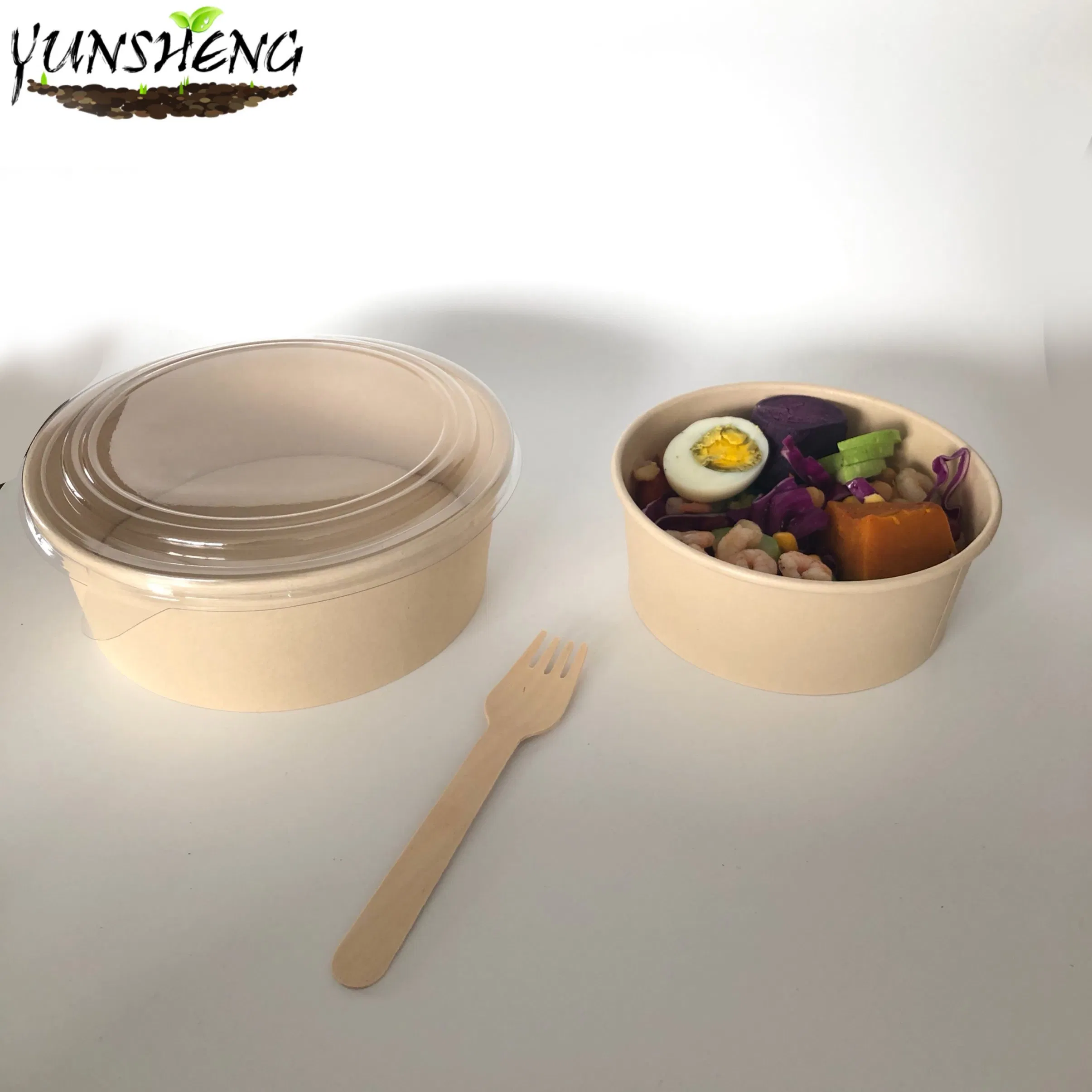 Kraft Paper Packaging Paper Ice Cream Cups Ice Cream Sundae Cups Chili Soup Dessert Bowls