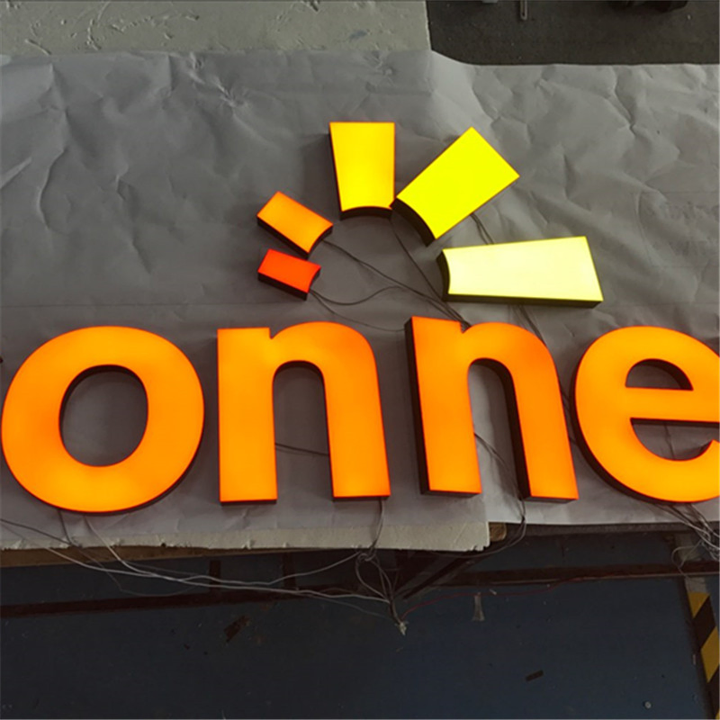 Customize Acrylic Front Lit Signage LED Letter Sign Company Logo for Business