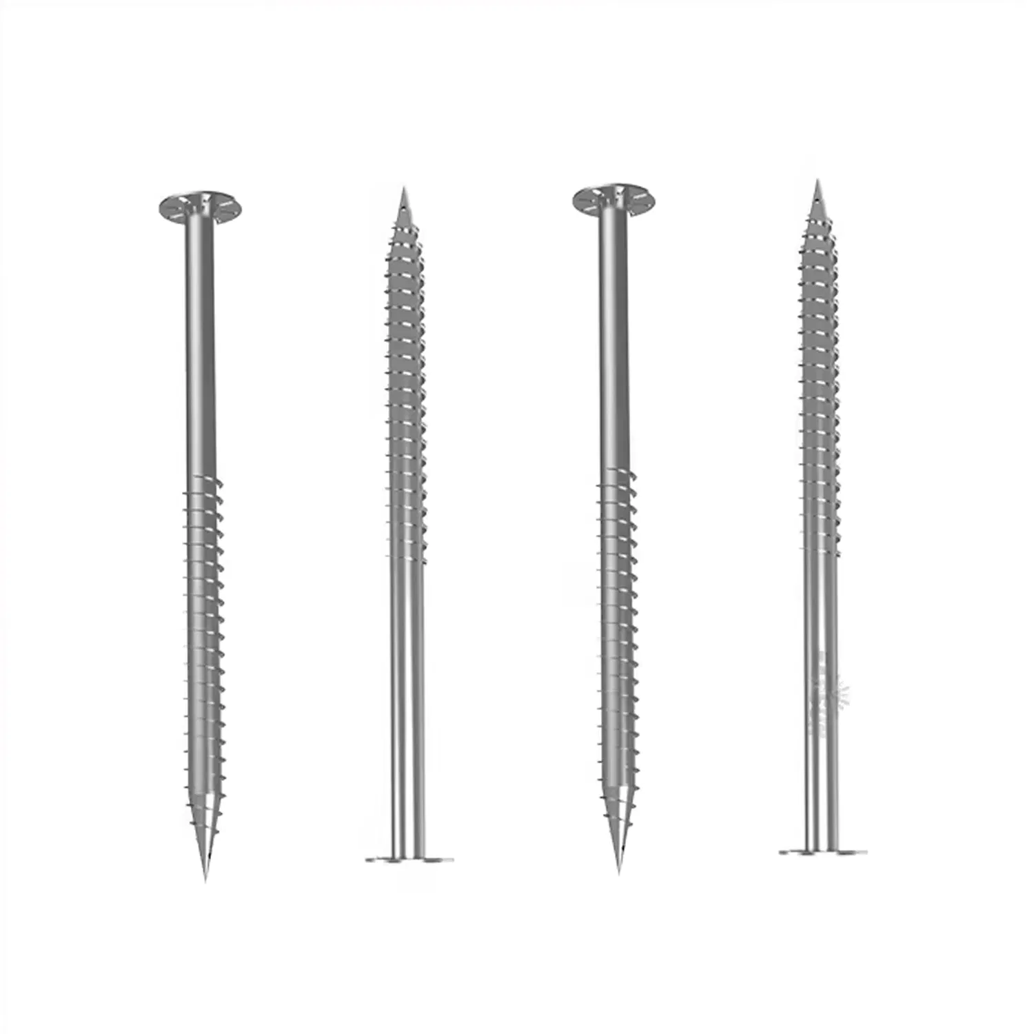 HDG Customized Ground Screw Helical Pole Pile with Extension for Solor Structure