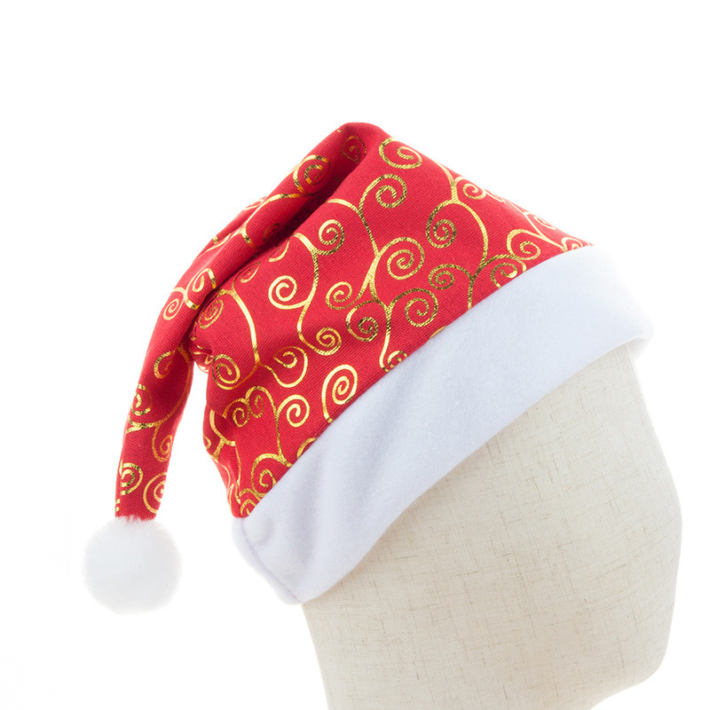Christmas Santa Holiday Hat for Adults Classic Fur for New Year Holiday