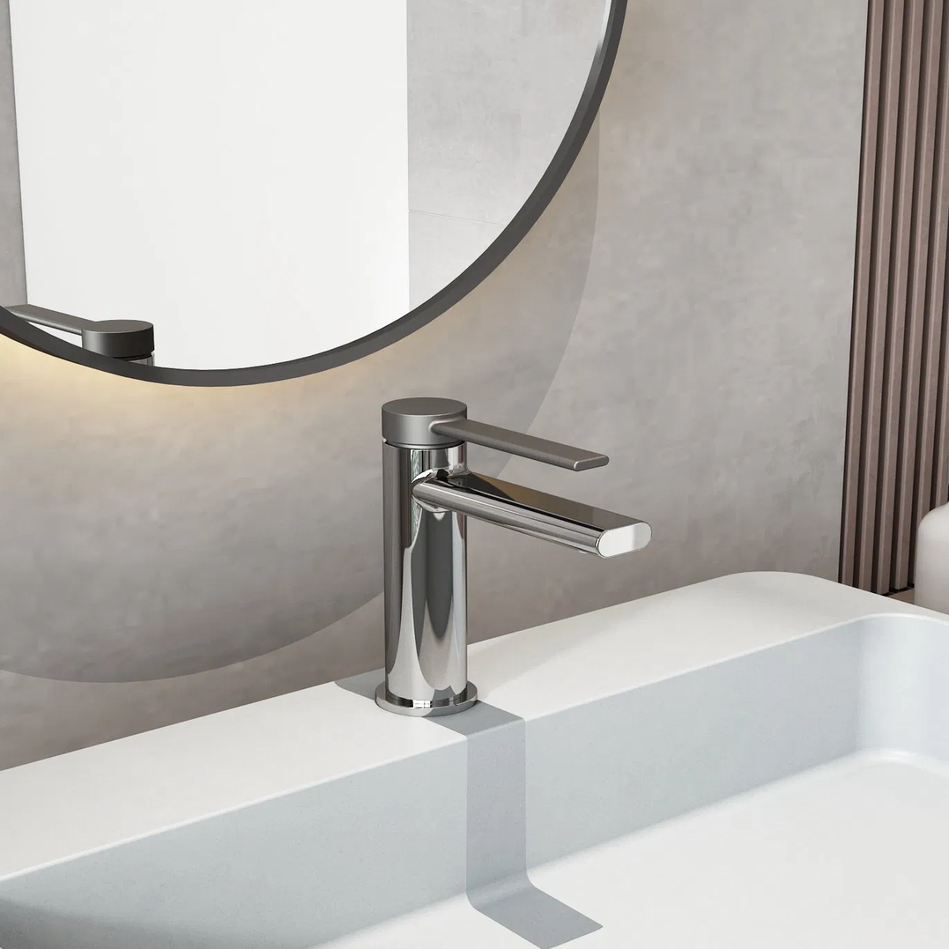 Cheap Bathroom Accessories Silver Mixer Tap Faucet for Basin