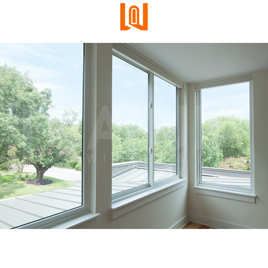 UPVC Sliding Window Apartment House French Sliding PVC Windows