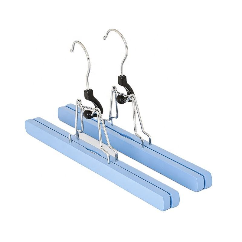 Colorful Wood Bottom Clamp Hanger