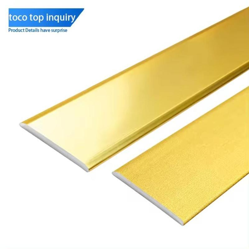 Mirror Finish Stainless for Wall Decorative Flat Profile Strips Steel Tile Trim