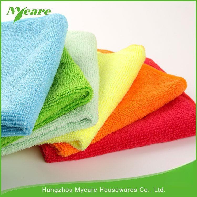 250GSM 40X40cm Microfiber Cleaning Cloth Kitchen Household Car Wash Bathroom Dish Clean