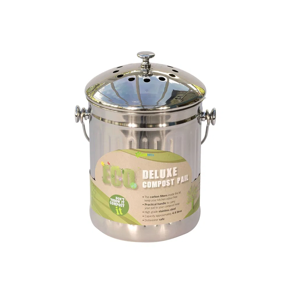 Кухонный компостер для пищевых отходов 7 л, нержавеющая сталь