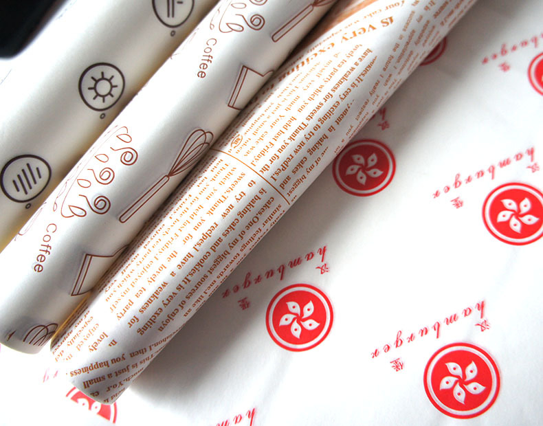 Eco-Friendly Grease Proofing Hamburger Wrapping Paper
