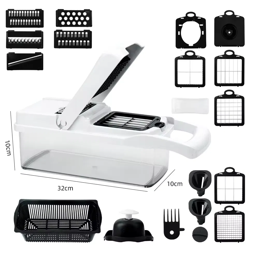 Multi-Function Manual Potato Onion Spiral Vegetable Slicer