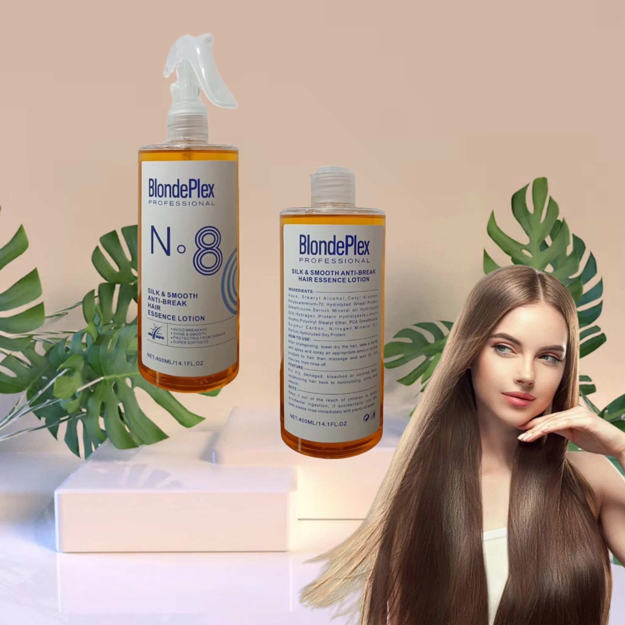 OEM Popular Private Label Moisturizing Repair Hair Serum 400ml Anti Break Hair Essence Serum