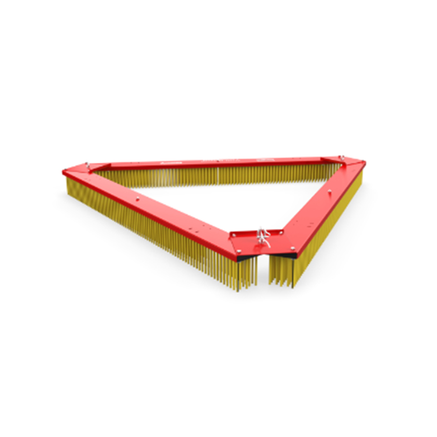 Artificial Turf Triangular Rake Brush Designed for Leveling Infill Lifting Turf Fibers