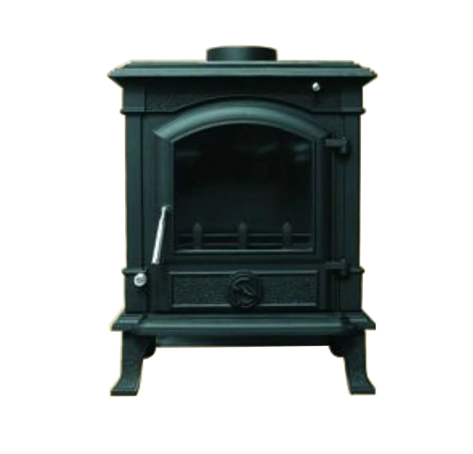 Compact Hybrid Cast Iron Wood Stove, Freestanding Stove