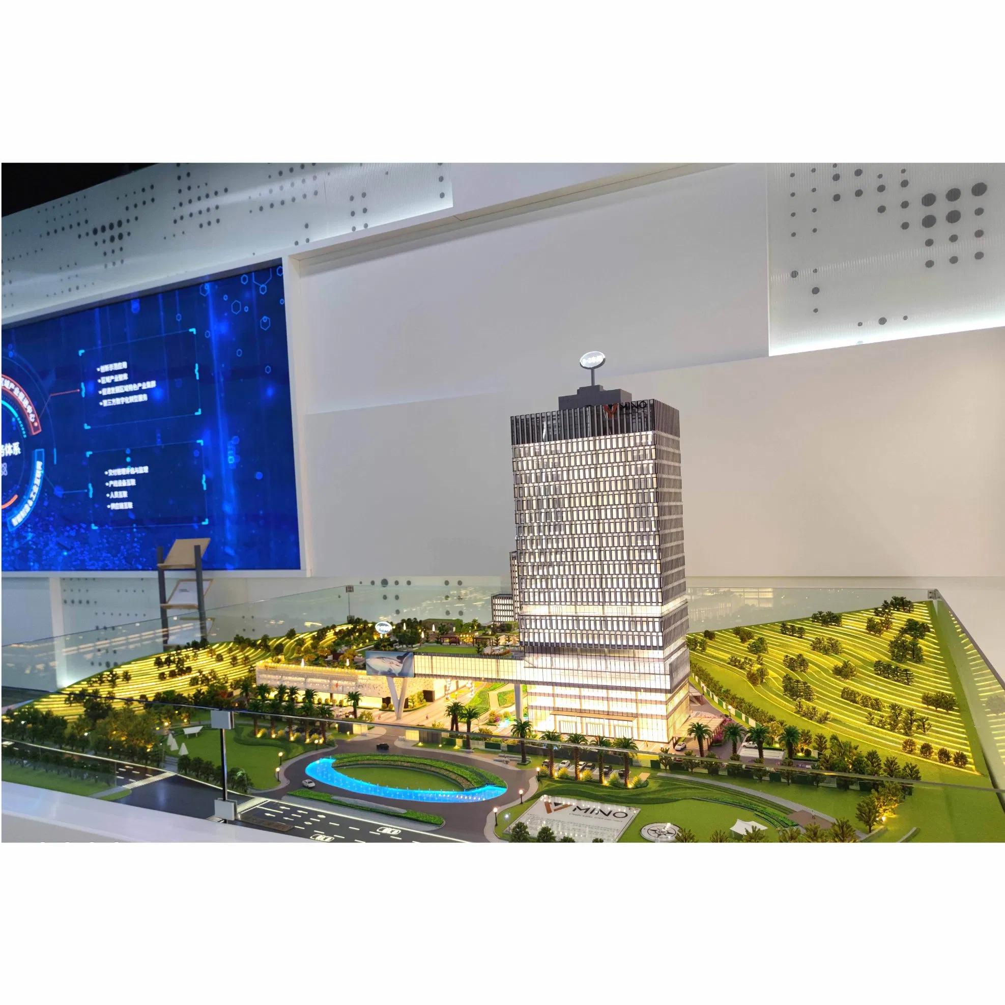 3D Rendering Design Scale Model for Residential Buildings Used for Display