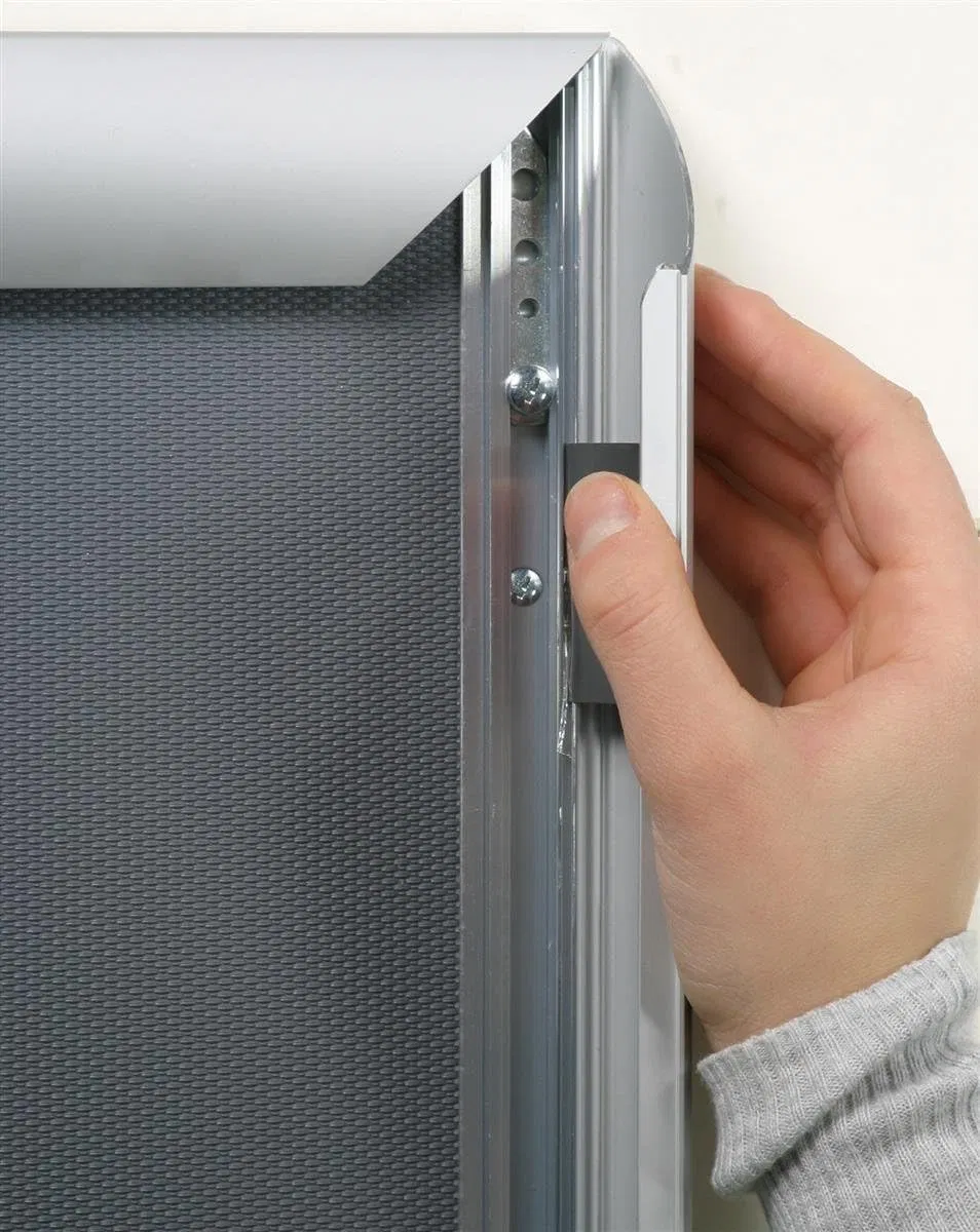 Aluminum Brushed Silver Snap Frame Advertising Display Poster Holding Poster Frame