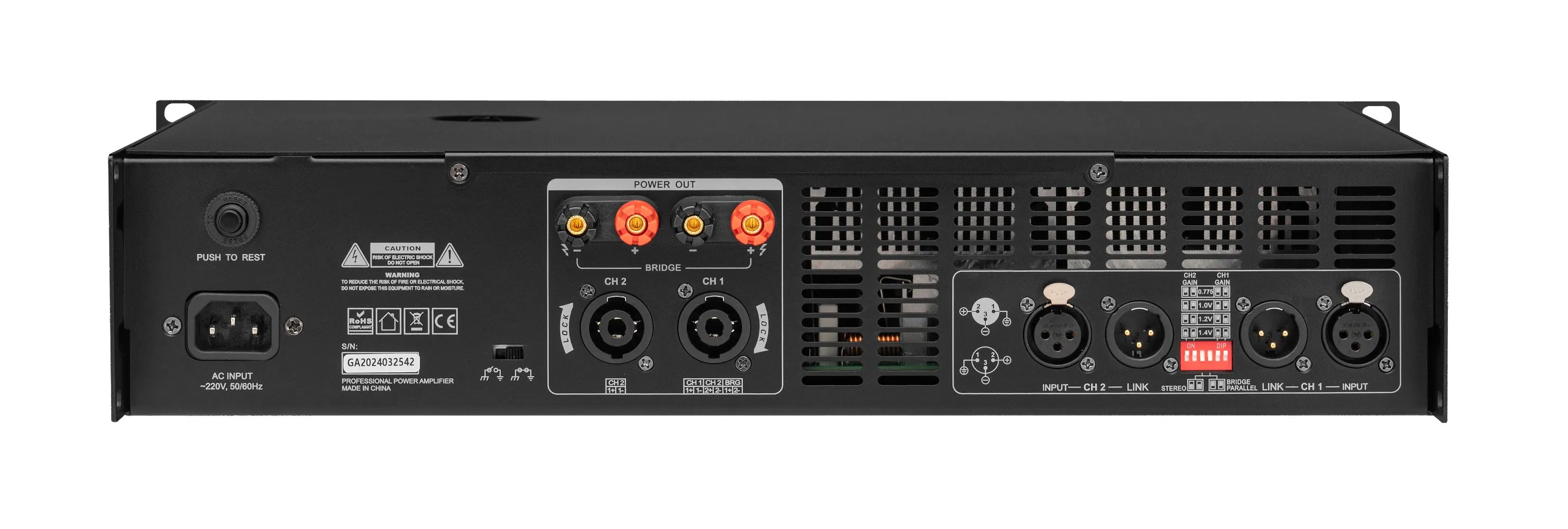 AC220V Power Soft Start Metal High-Performance Power Amplifier