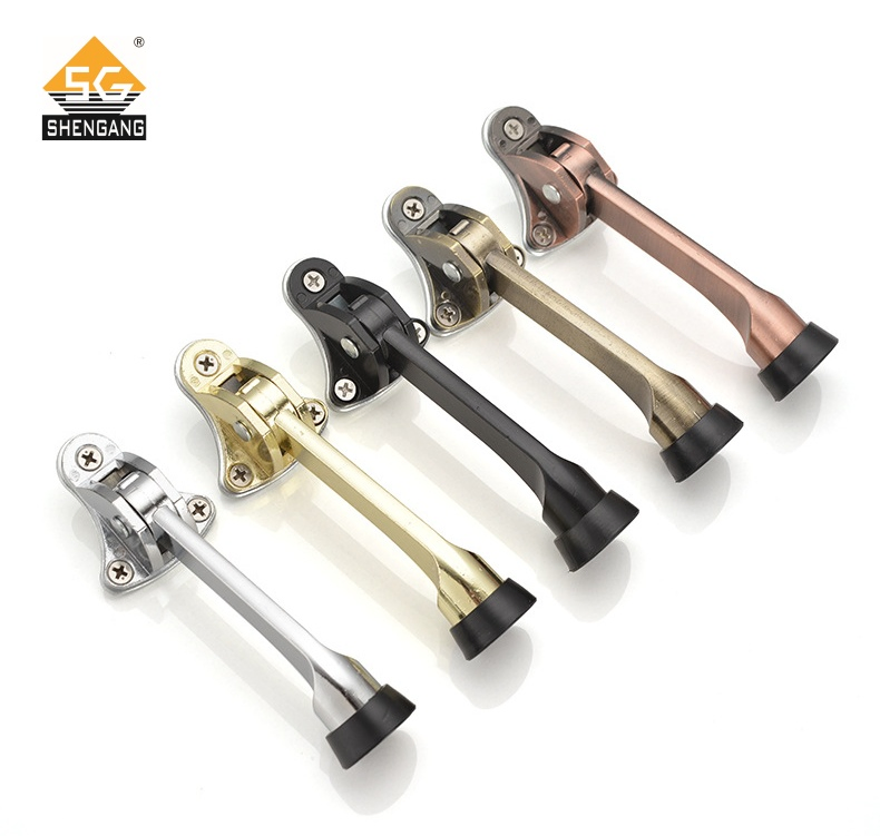 Factory Custom High Quality Wooden Door Zinc Alloy Horseshoe Shape Door Suction Stopper for Home Door Bolt