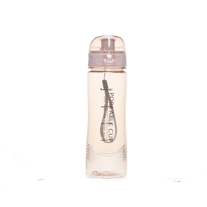 Summer Portable Handy Cup Transparent Space Cup Student Sports Bottle