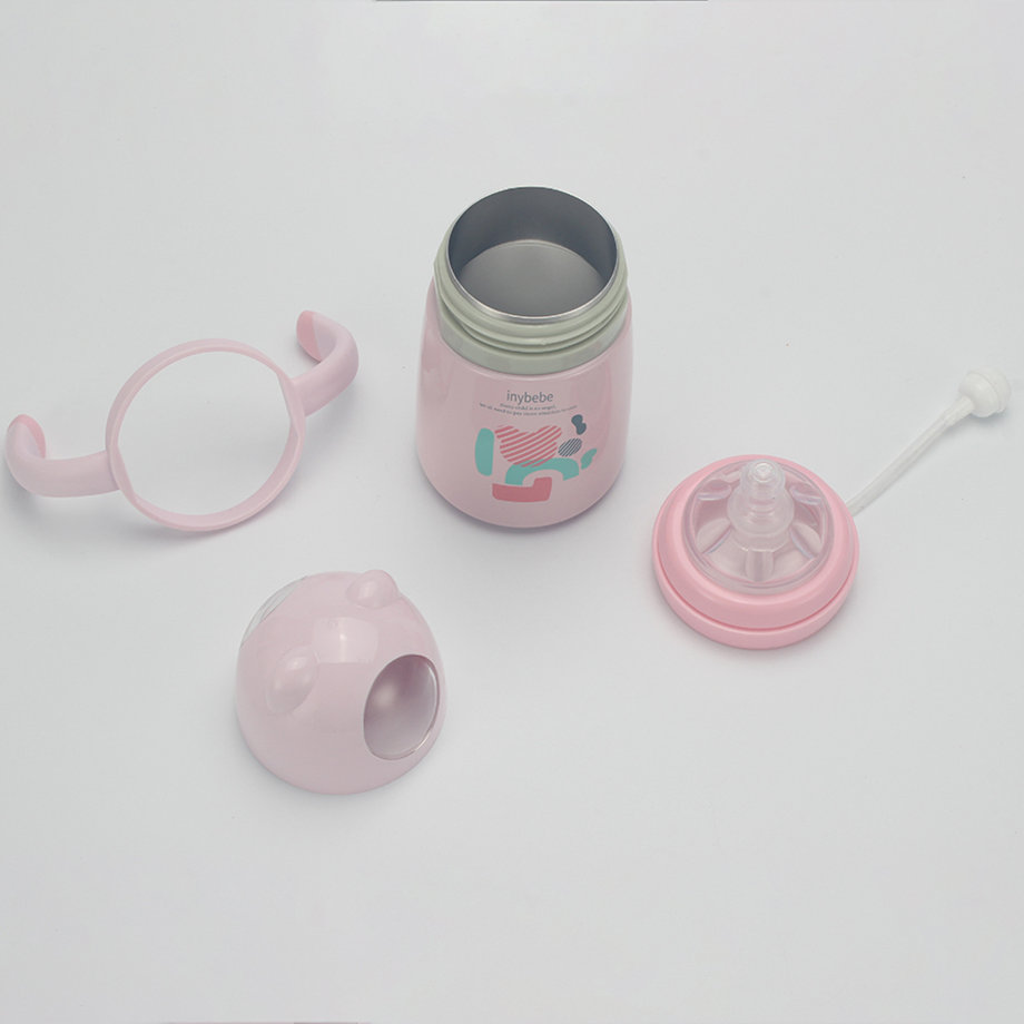 Wholesale 2 in 1 Stainless Steel 316 Childrenc Cute Kids Baby Water Bottle with Handle