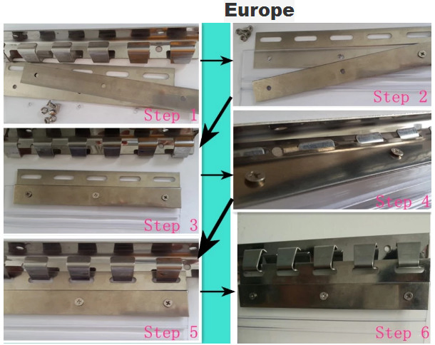 Stainless Hook Accessory System with PVC Curtain Strip Customizable Cutting Processing Service