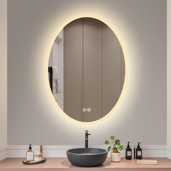 CE/UL Approved LED Mirror Wall Mounted Frame Framless Backlit Bathroom Mirror