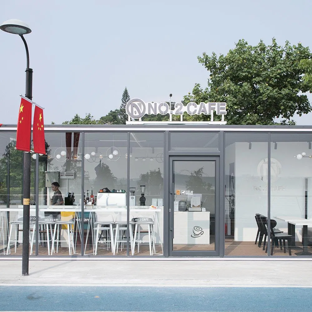 Pergola aluminium Prefabricated Conservatory Sunroom Sunrooms Garden House Food & Beverage Glass Enclosed Gazebo for Cafes and Coffee Shops