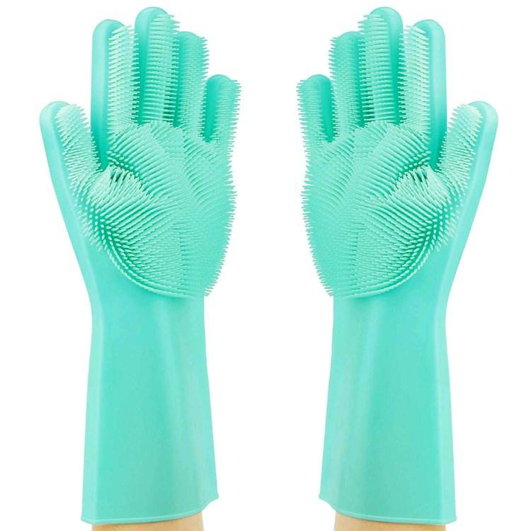 Colorful Siliconedish Washing Cleaning Chicken Rubber Household Cleaning Gloves