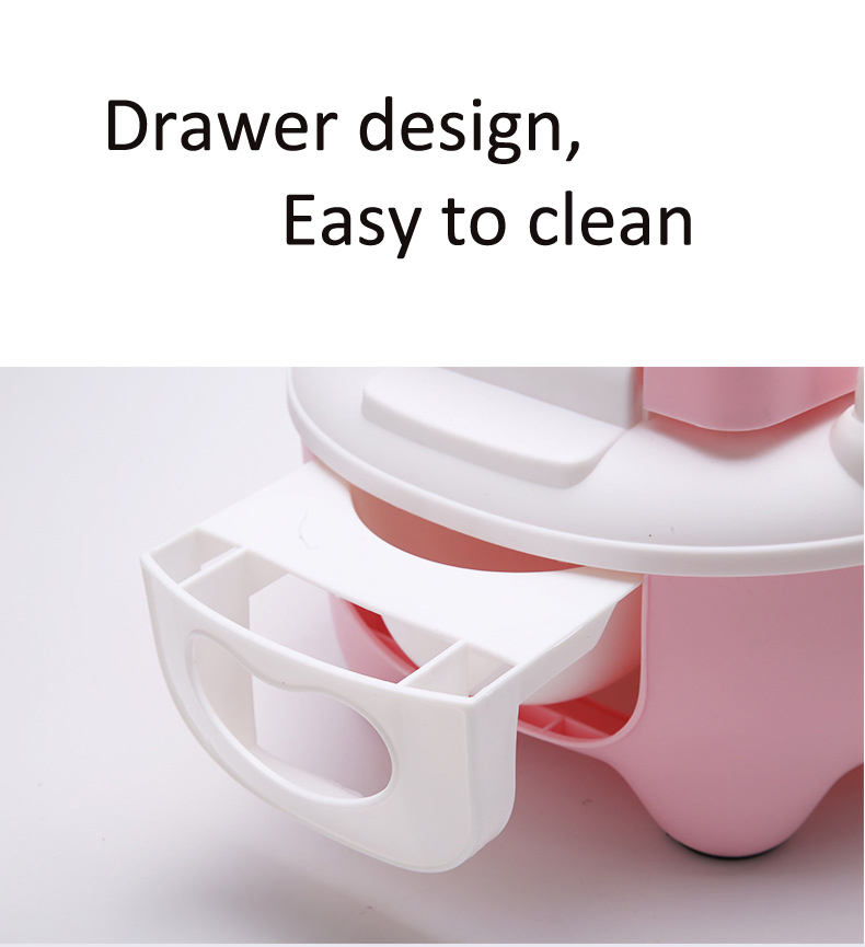 Portable Cute Design Car-Shaped Plastic Kids Urinal with PU Pad for Infants
