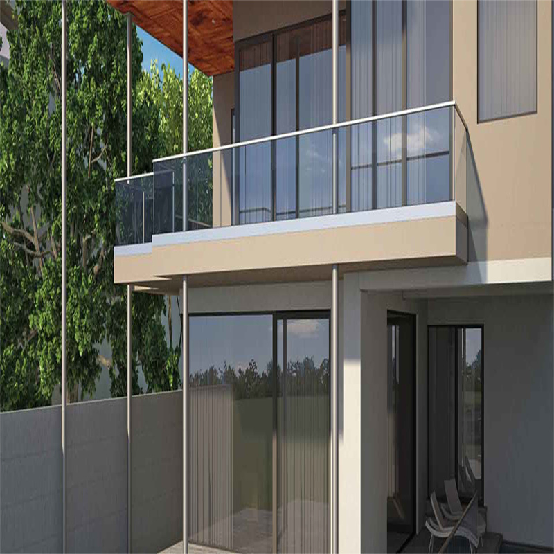 Best Selling Robust Continuous Glass Railing for Resorts