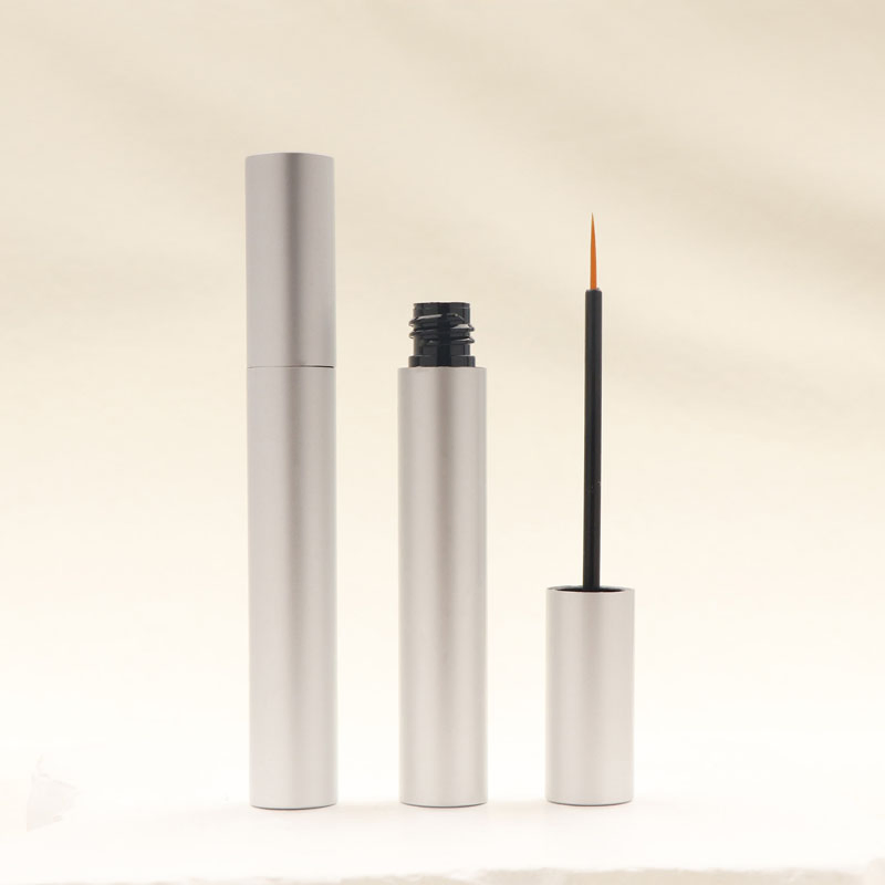OEM 5ml Round Gold Circle Aluminum Model Eyelash Growth Liquid