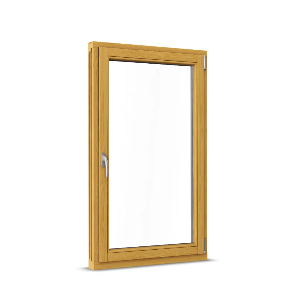 Aluminium Clad Solid Wood Swing Sliding Casement Windows Metal PVC