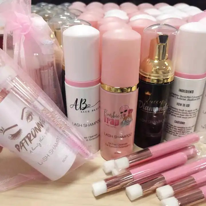 Custom Special Price 30ml Private Label Lash Cleanser Vegan Eyelash Extension Cleanser Lash Shampoo for Lash Wash Eyelash Foam Cleanser