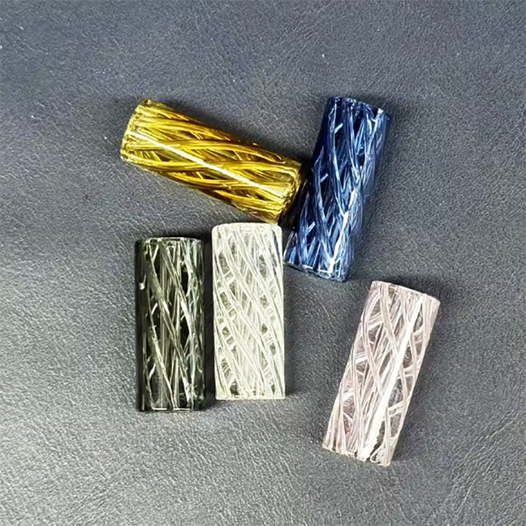 Custom Logo Holes Spiral Glass Filter Tips Glass Mouth Tips