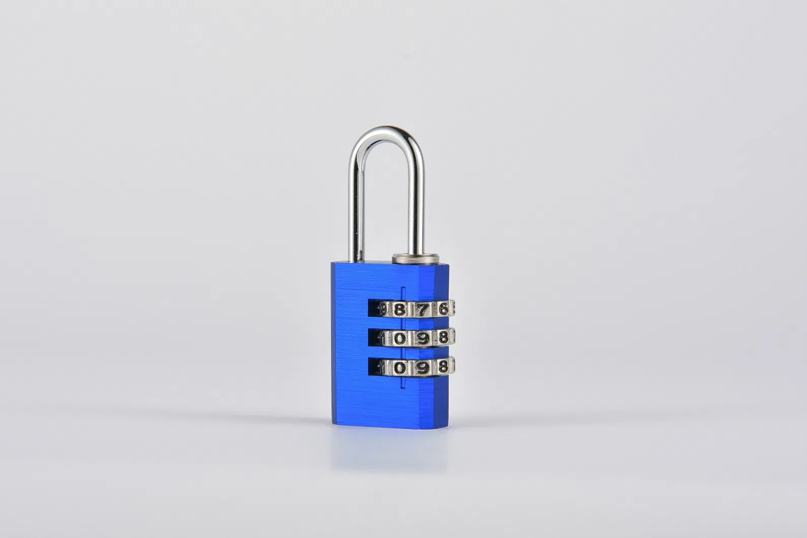 Blue Aluminum Alloy Combination Code 3 Dials Safety Economic Pad Lock