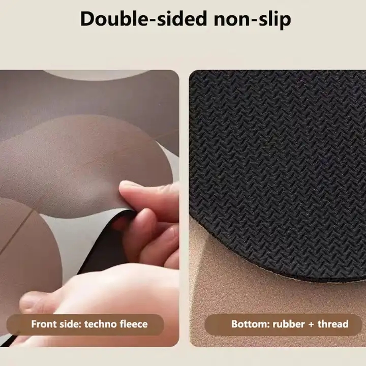 Soft Geometric Stone Nonslip Diatomaceous Earth Absorbent Quick Drying Bathroom Mat