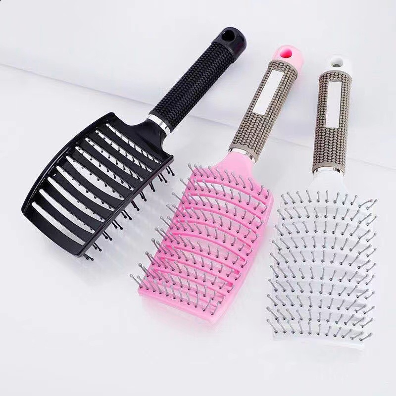 Degradable Vented Detangler Brush for Curly, Thick, and Straight Hair, Dry and Wet Quickly Detangling and Smooths Hair Brush for Women and Men