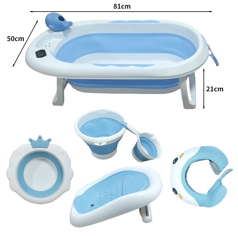Детская ванночка складная с набором аксессуаров