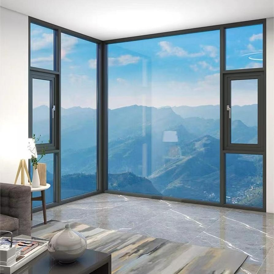 Grand Style Aluminum Window and Windows and Doors Collection with PVC Window China and Metal Window Casement