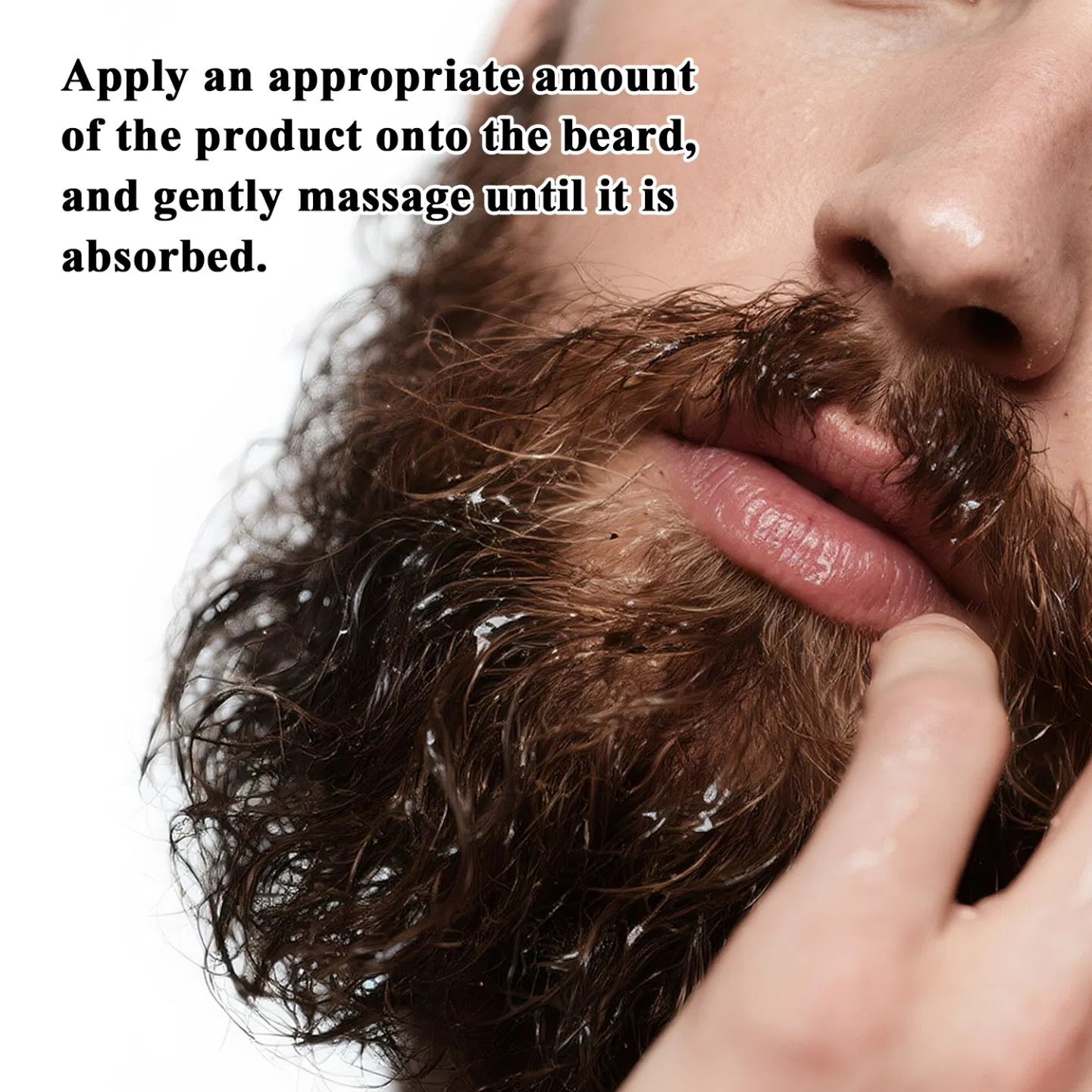 Men's Beard Conditioner Organic Softening Nourishing, Tangle-Free for Dry Beard