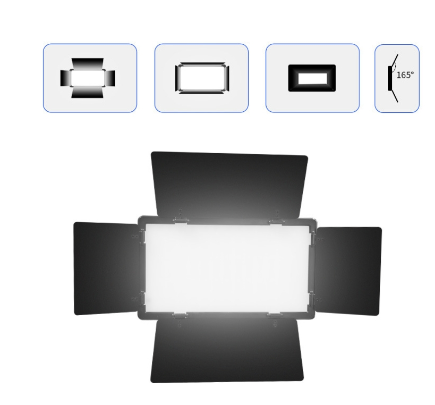 Photography Lighting LED Video Light with Remote 50W 3200K-6500K Dimmable Panel Light for Live Streaming/Wedding Shooting/Video Recording/Studio/Film