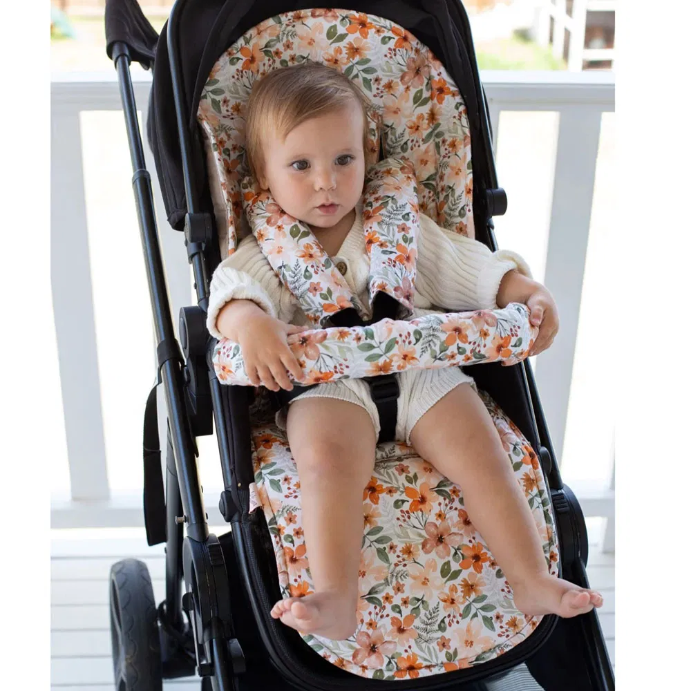 Easy to Remove Comfortable Soft Breathable for Toddler Pram Child Seat Cushion Cover