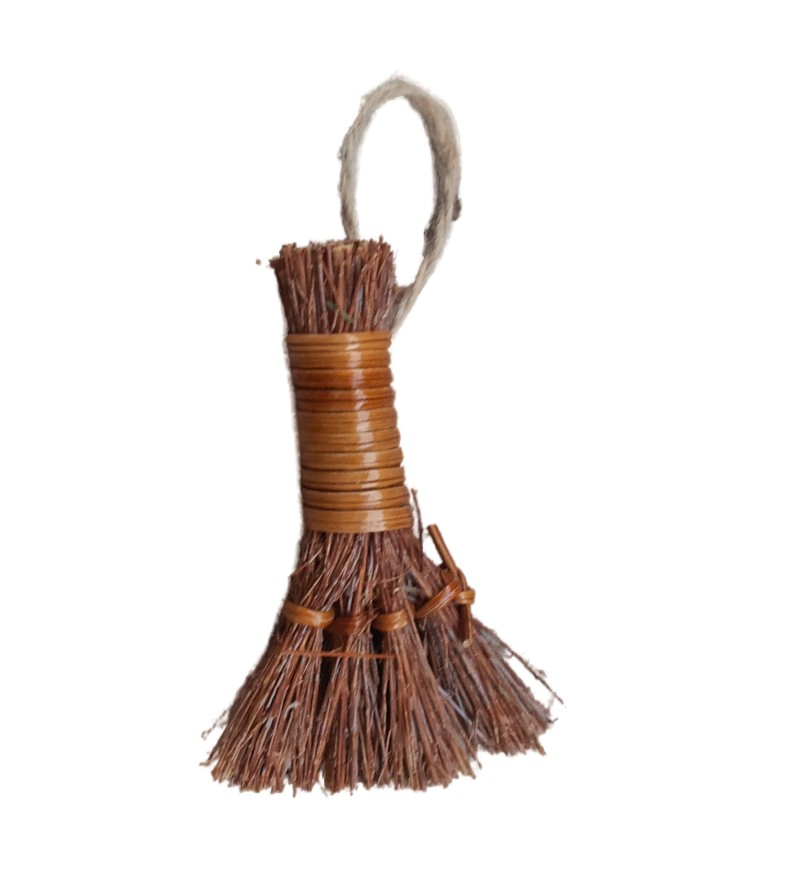 Festive Brushwood Scented Broom for Holiday Decor Displays
