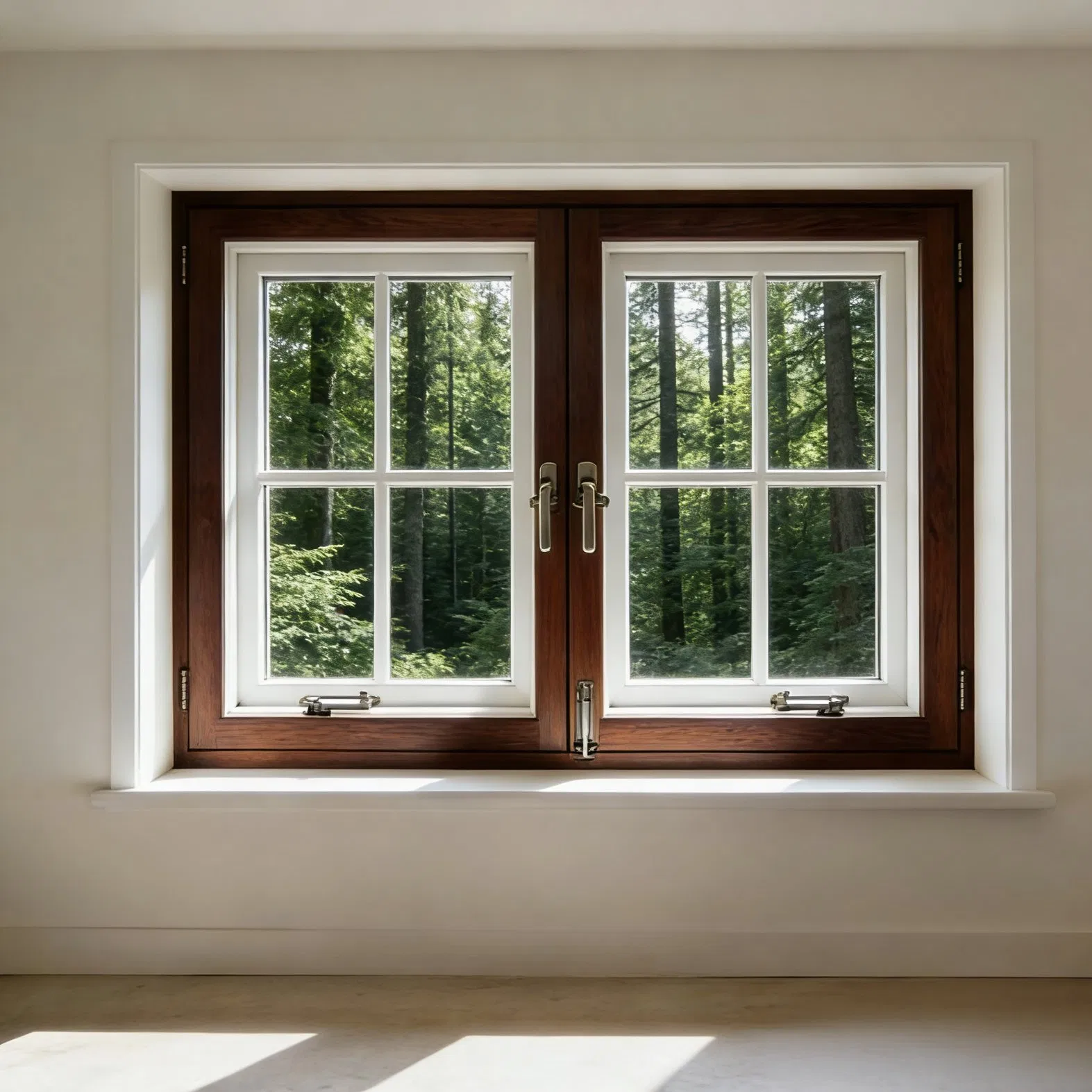 Soundproof Moisture-Proof Solid Wood Composite Casement Window