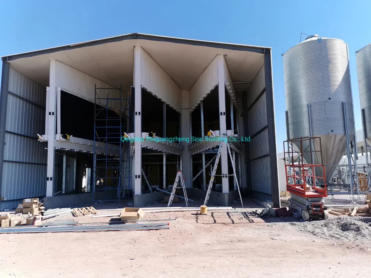 140000 Chicken House Building Galvanized Prefab Poultry Farm Steel Structure Storage/Metal/ Shed