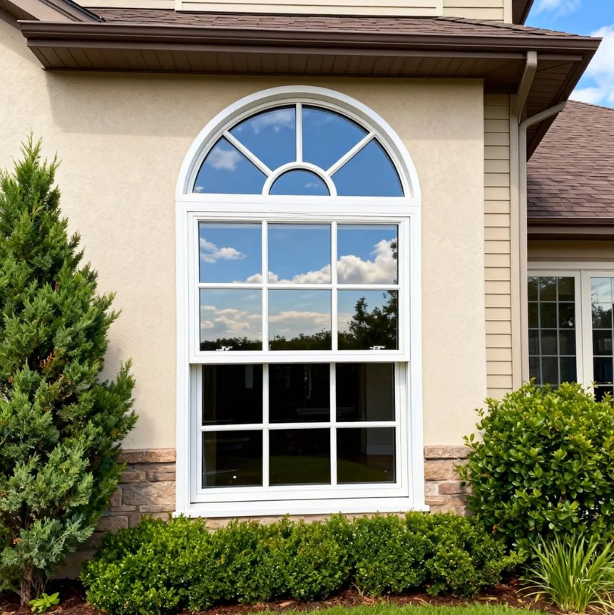 Double Glazing Single Hung Window Wooden Window