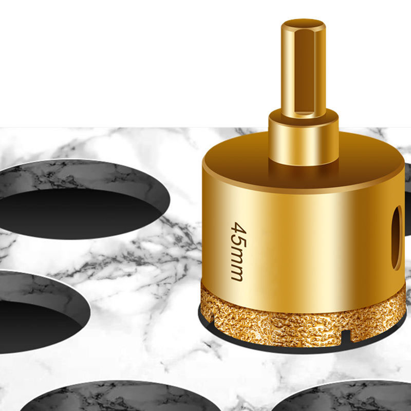Ceramic Tile Dry Drill Bit Brazing Diamond Tool for Marble Quartz Stone Hole Opener Premium Drill Bits