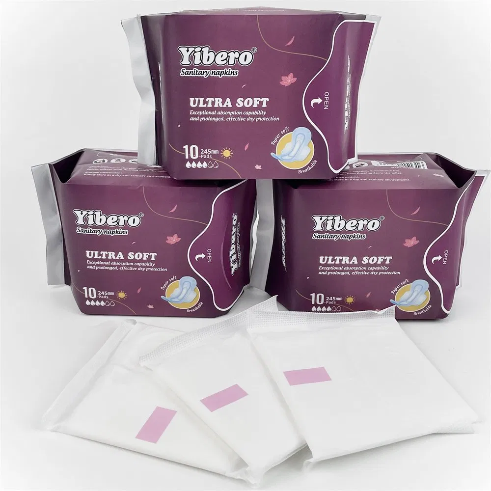 Breathable Super Absorbent Sanitary Ladies Napkin Products Feminine Hygiene Pads