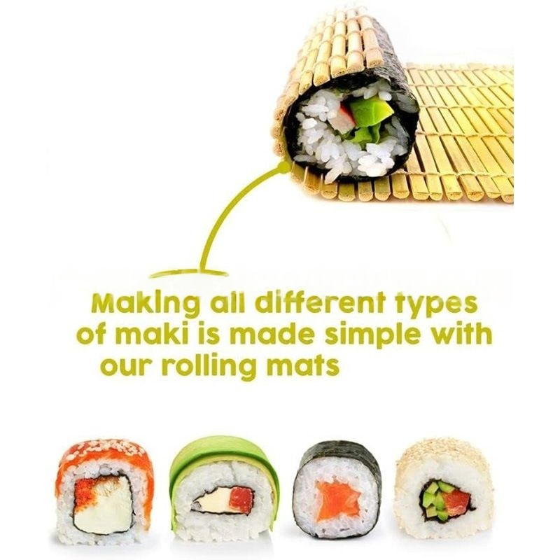 Wholesale Sushi Making Set Bamboo Sushi Roll Mat with Onigiri Triangle Mold Sushi Tools Set