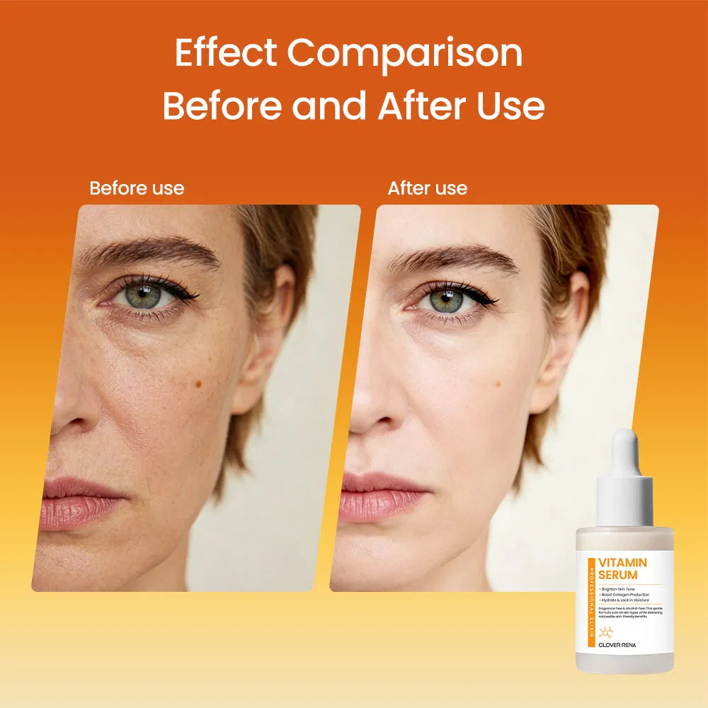 Private Label vitamin C Skin Care Hyaluronic Acid Whitening Repair Facial Vitamin C Serum
