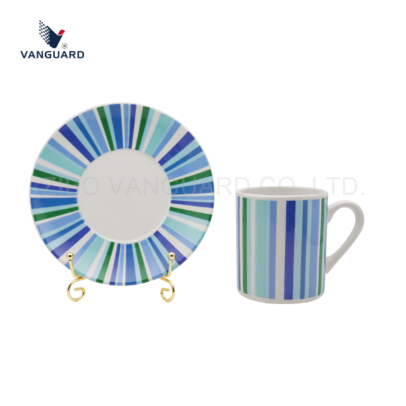 Чашка с блюдцем 210 мл, фарфоровый набор